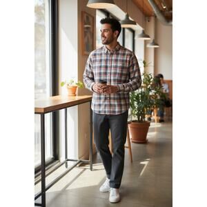 PATAGONIA Fezzman Button Down Long Sleeve Shirt Organic Cotton Men's XL